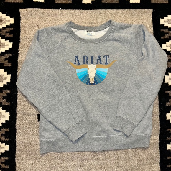 Ariat Real Pacific Steerhead Sweatshirt Size L - Picture 2 of 7